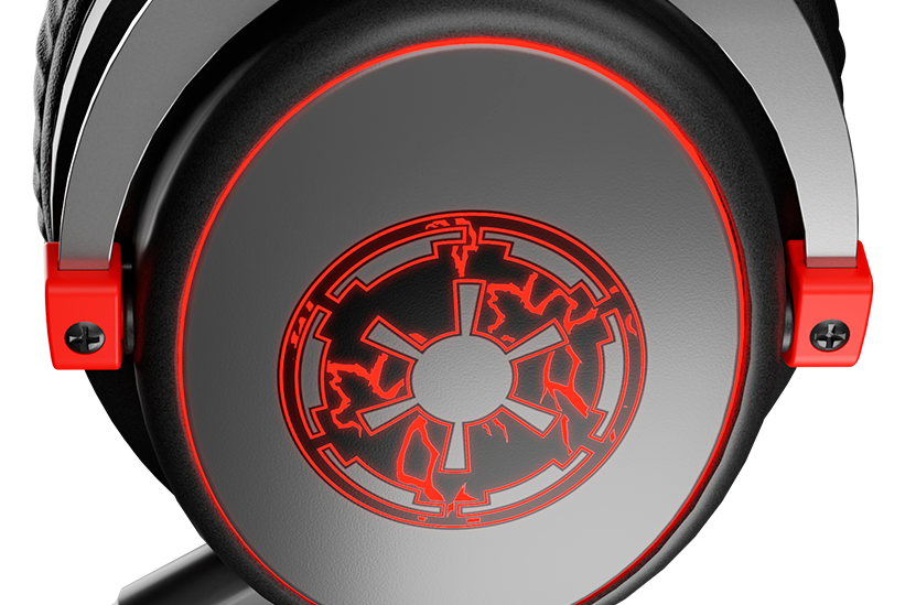 Auriculares gamer Primus Arcus 110T Dark Side con iluminación LED